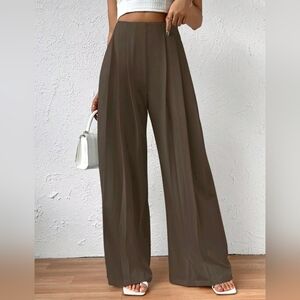 UUE Brown High Waisted, Wide Leg Pants